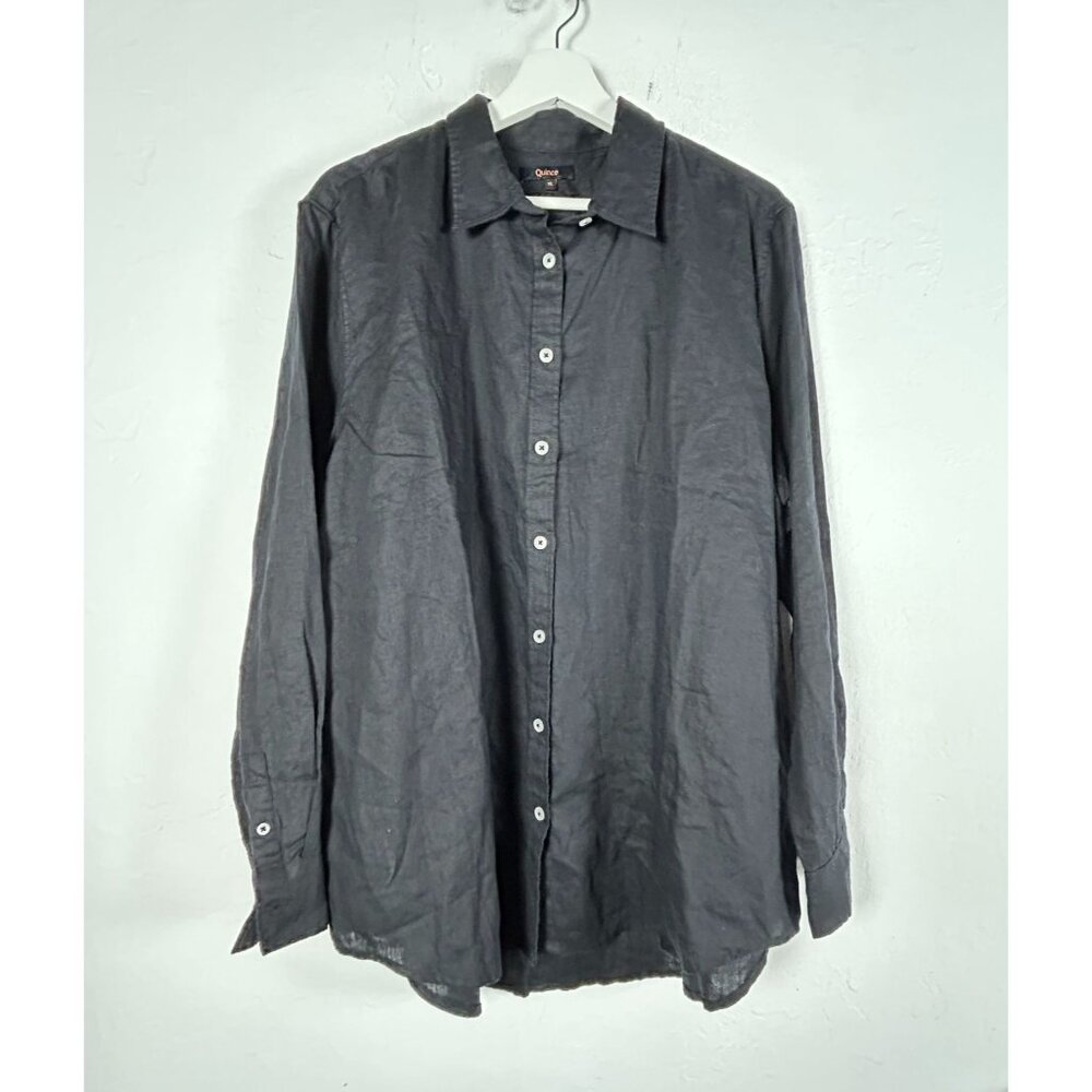 Quince Women's Charcoal Button-Down Shirt